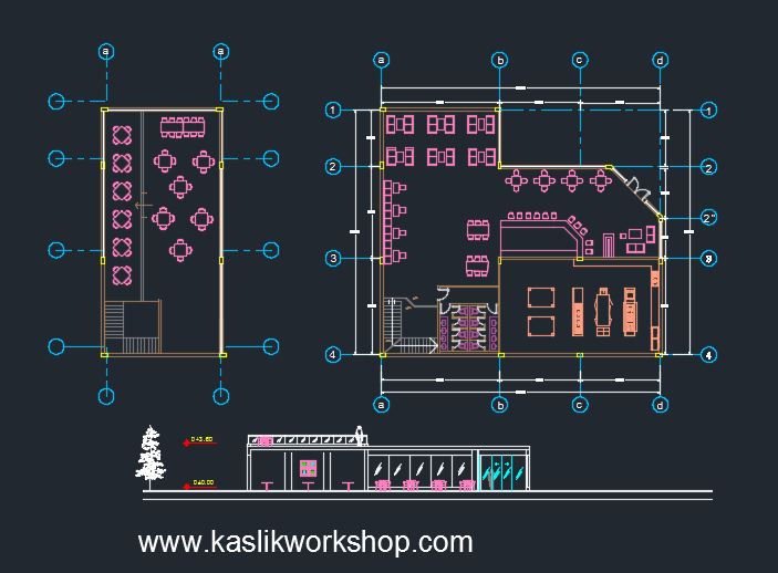 Kaslik Workshop | 2D Coffee Shop Plan